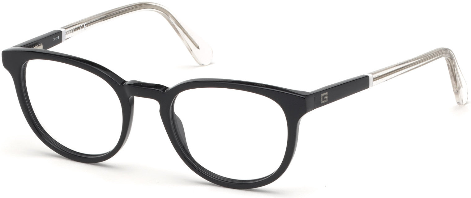 Guess GU1973 Round Eyeglasses 001-001 - Shiny Black