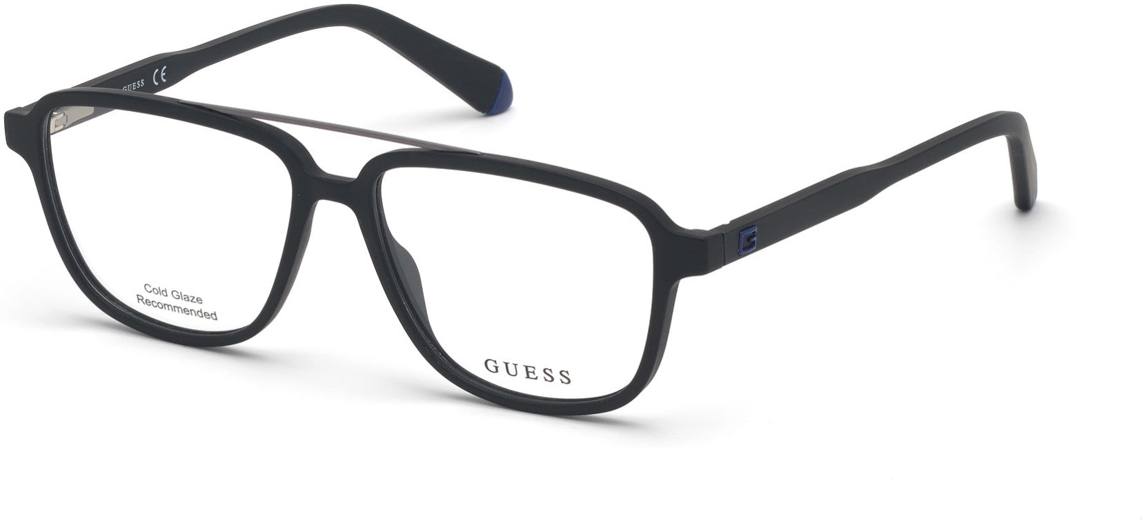 Guess GU1975-F Geometric Eyeglasses 002-002 - Matte Black