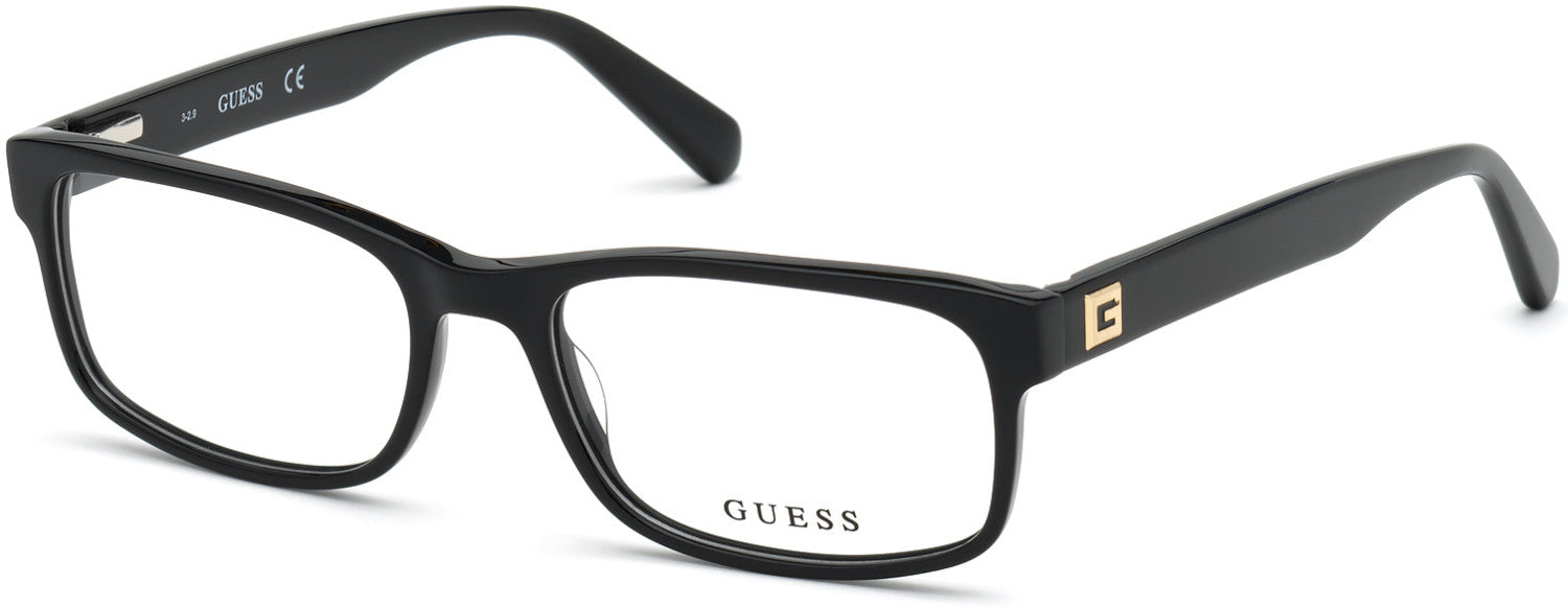 Guess GU1993-F Rectangular Eyeglasses 001-001 - Shiny Black
