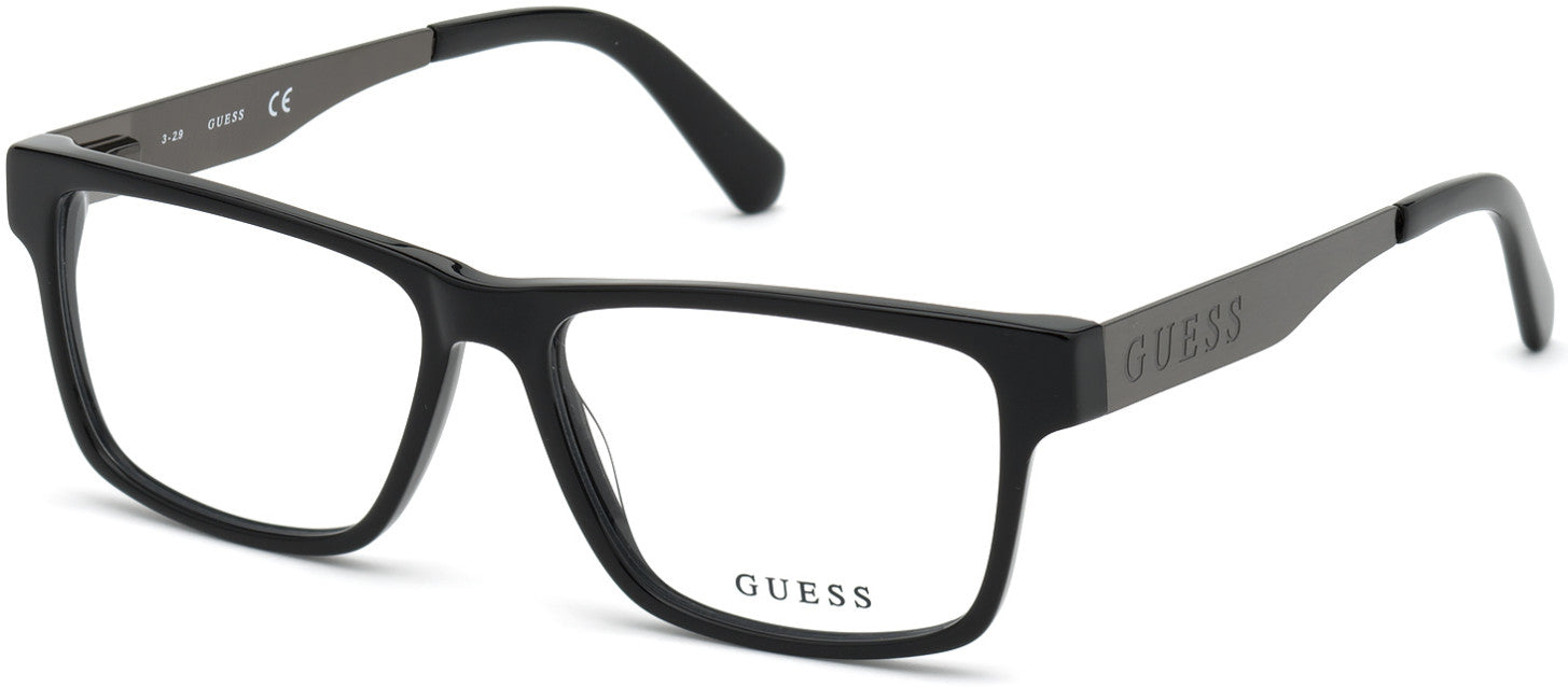 Guess GU1995 Rectangular Eyeglasses 001-001 - Shiny Black