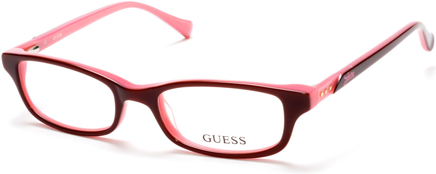 Guess GU2292 Eyeglasses 048-048 - Shiny Dark Brown