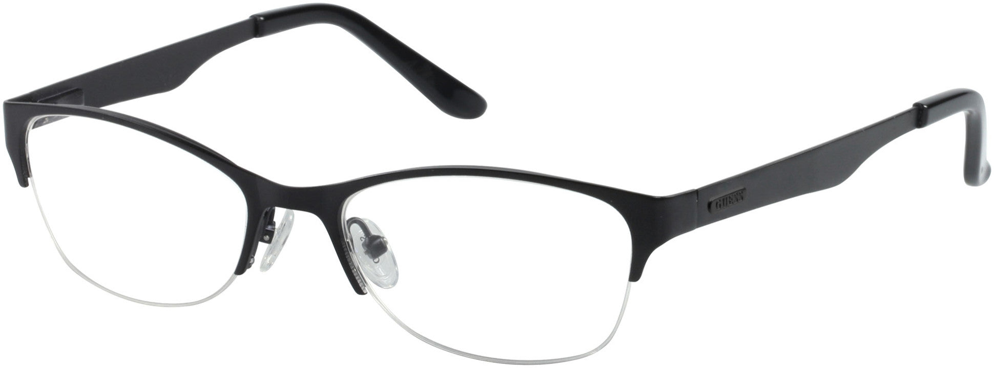 Guess GU2469 Round Eyeglasses B84-B84 - Black