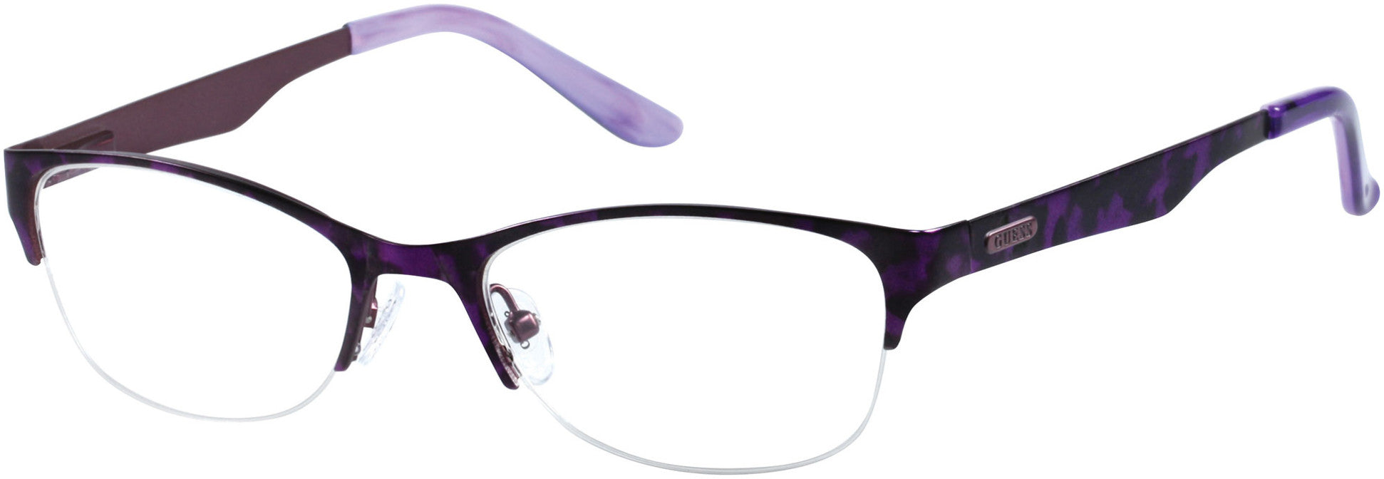 Guess GU2469 Round Eyeglasses O24-O24 - Purple