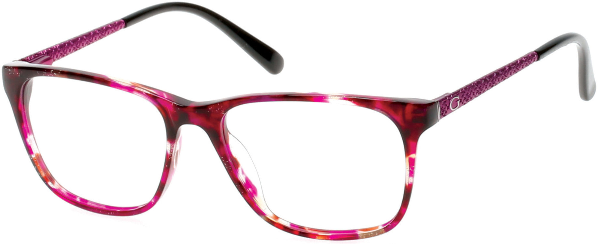 Guess GU2500 Square Eyeglasses 077-077 - Fuxia/other