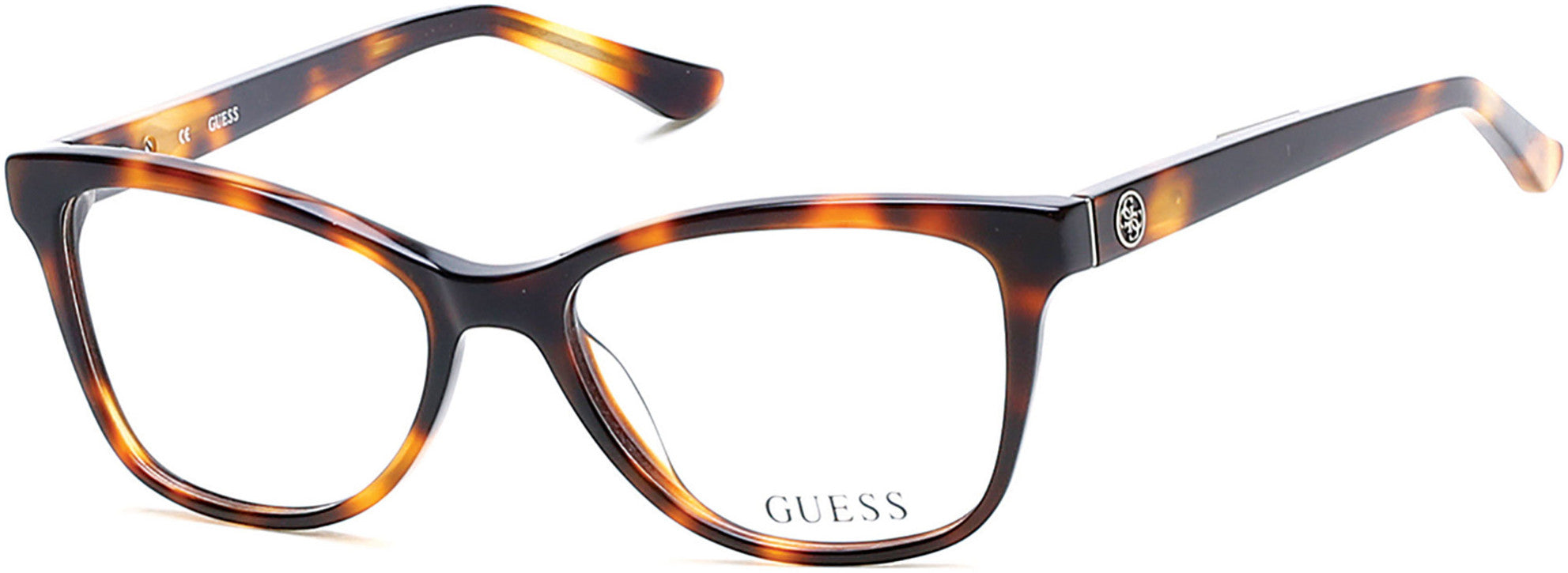 Guess GU2536 Cat Eyeglasses 052-052 - Dark Havana