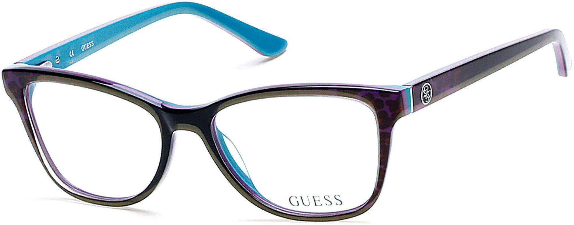 Guess GU2536 Cat Eyeglasses 083-083 - Violet/other