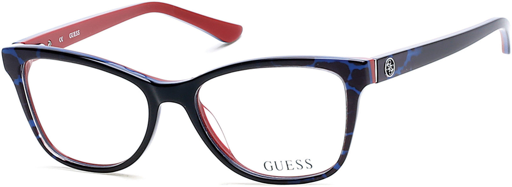 Guess GU2536 Cat Eyeglasses 001-092 - Blue/other