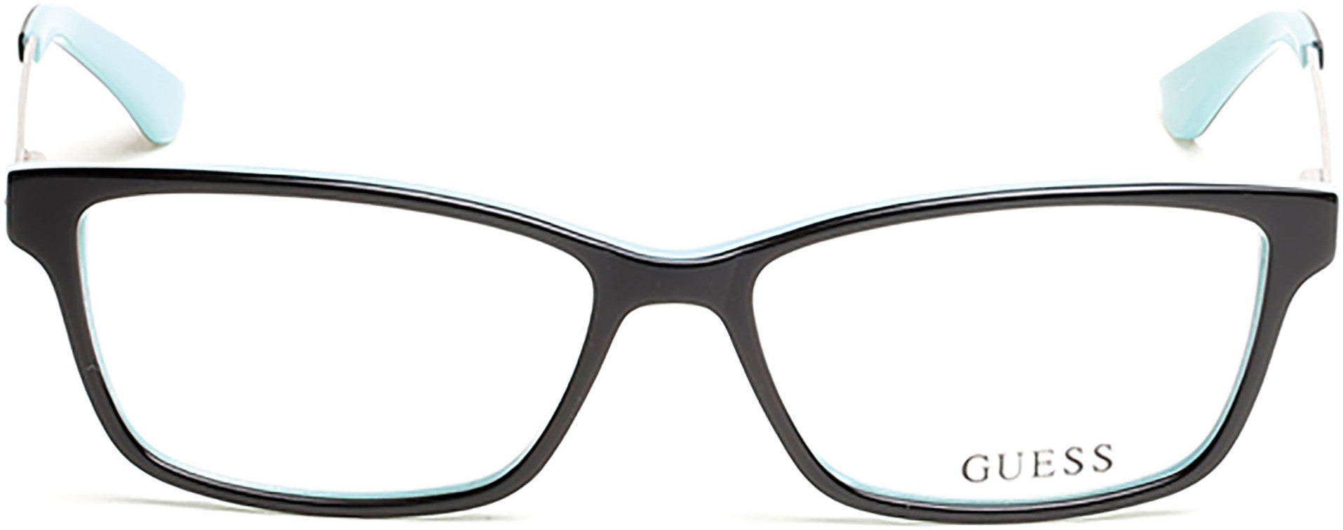 Guess GU2538 Rectangular Eyeglasses 055-005 - Black