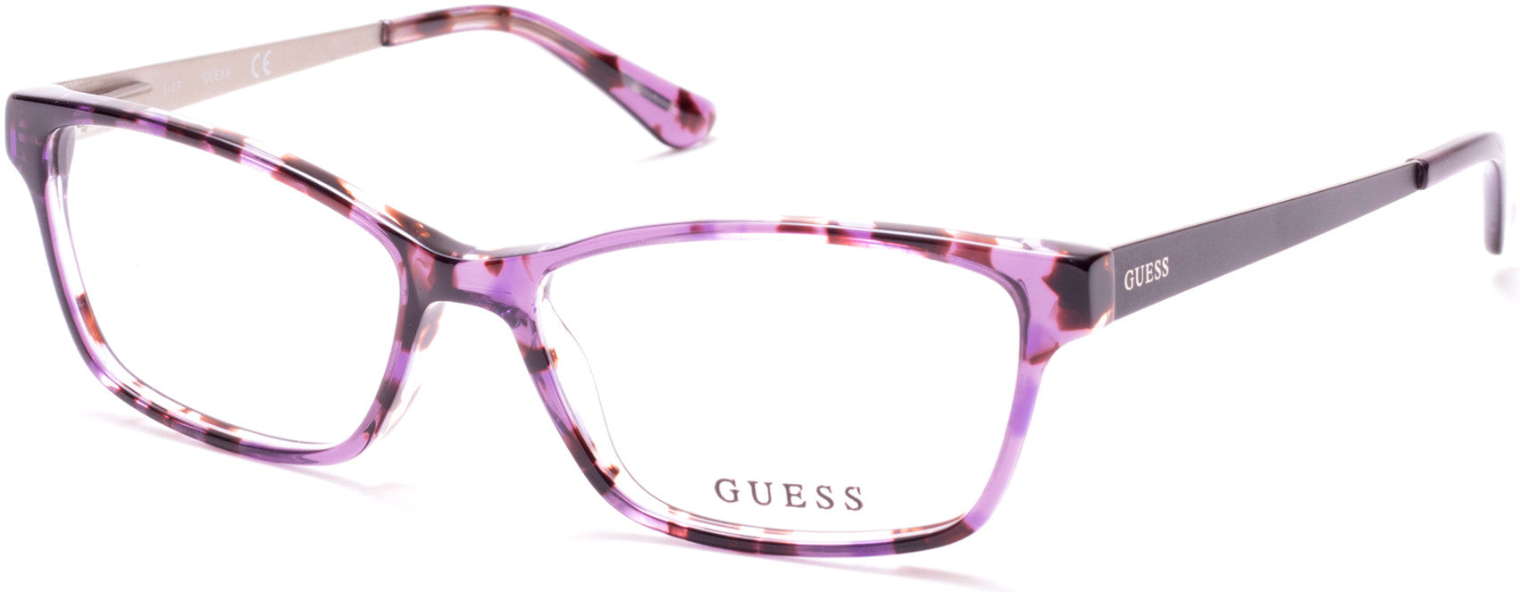 Guess GU2538 Rectangular Eyeglasses 083-083 - Violet
