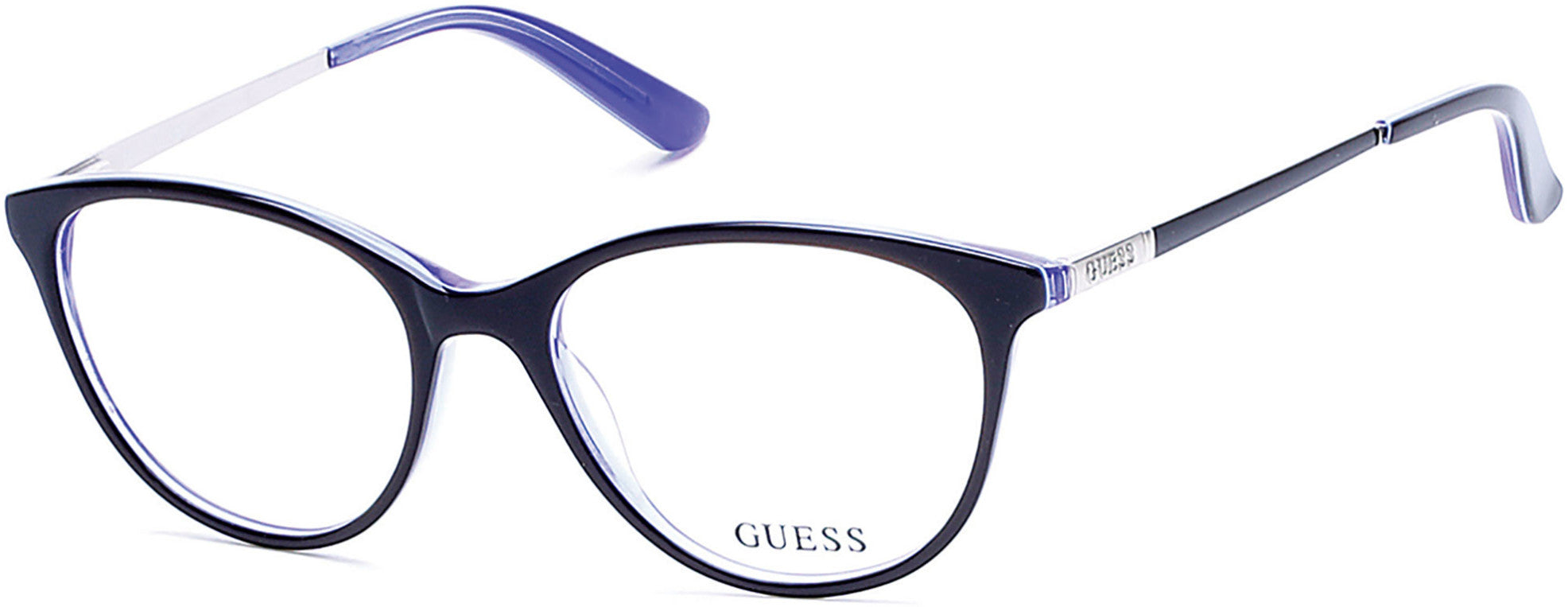 Guess GU2565 Cat Eyeglasses 001-001 - Shiny Black