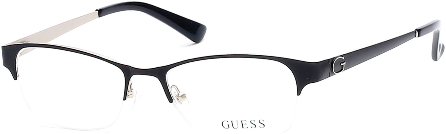 Guess GU2567 Round Eyeglasses 005-005 - Black/other