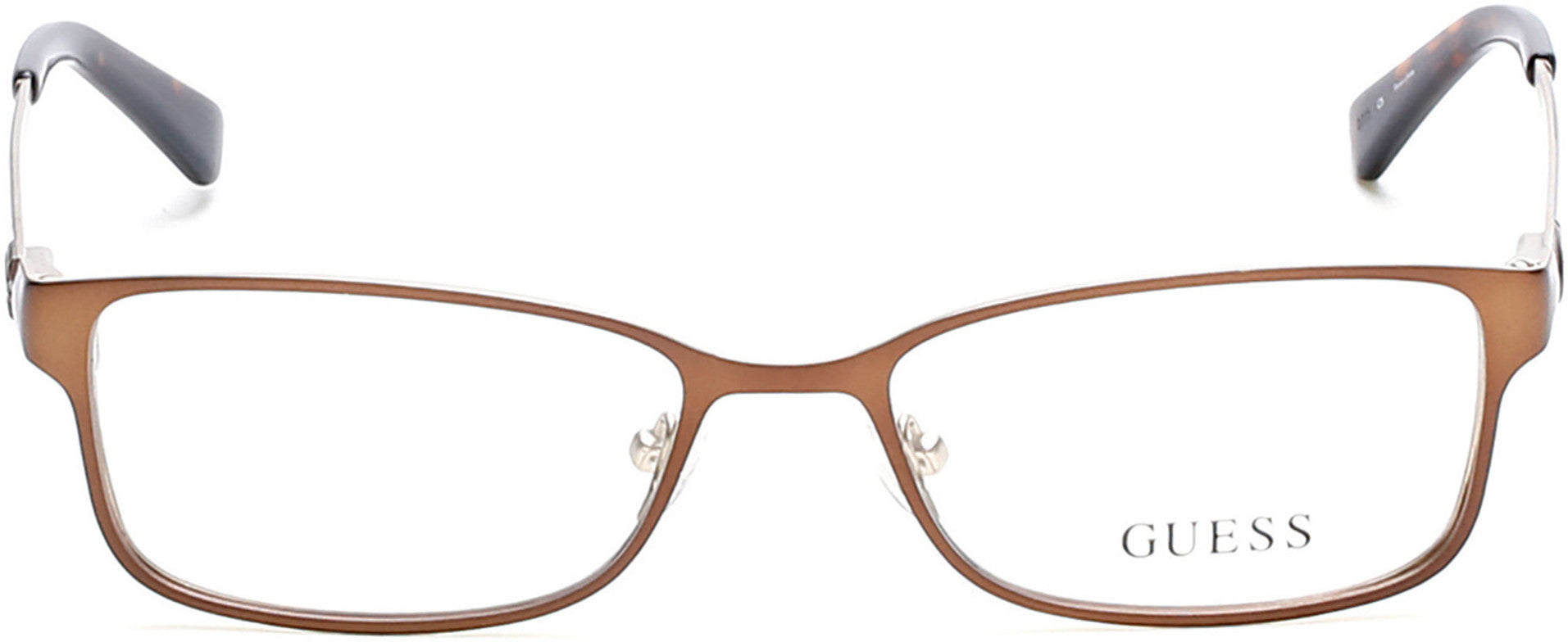Guess GU2568 Rectangular Eyeglasses 050-050 - Dark Brown/other