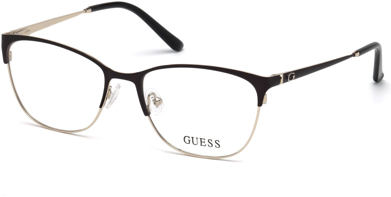 Guess GU2583 Geometric Eyeglasses 002-002 - Matte Black