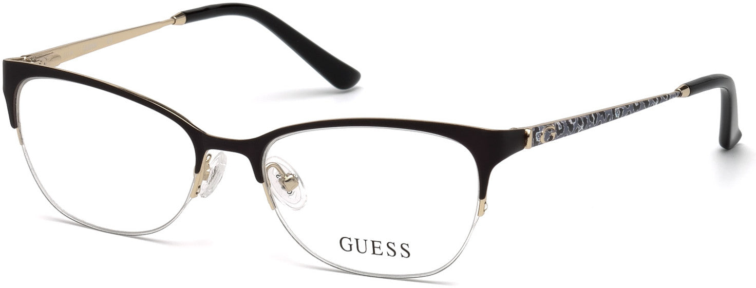 Guess GU2584 Cat Eyeglasses 002-002 - Matte Black