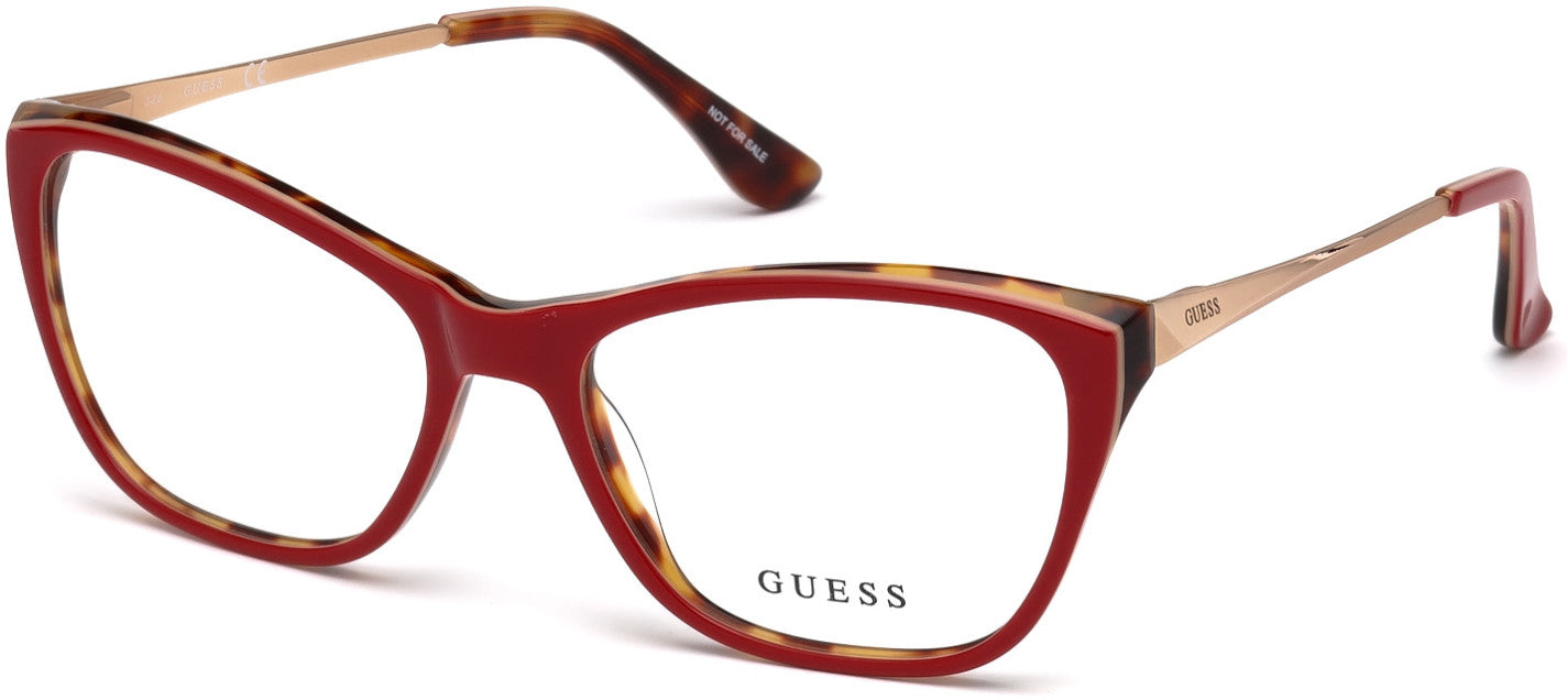 Guess GU2604 Cat Eyeglasses 068-068 - Red/other