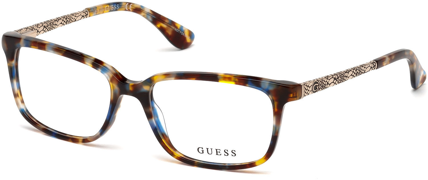 Guess GU2612 Geometric Eyeglasses 092-092 - Blue
