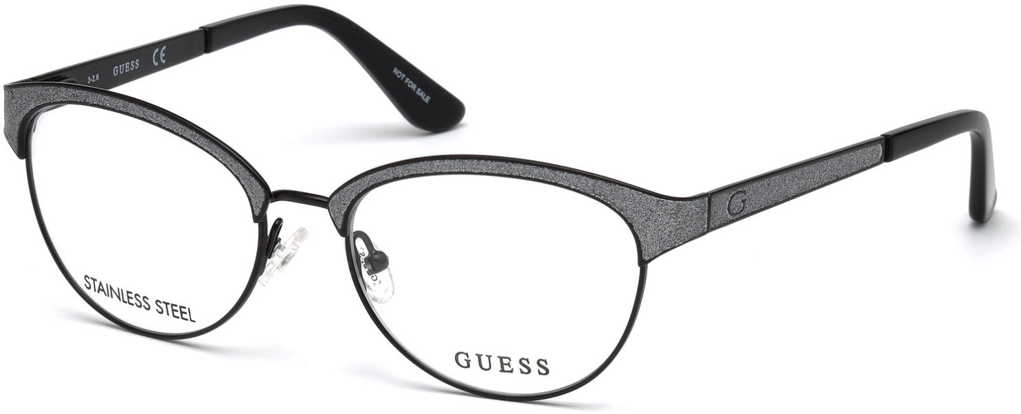 Guess GU2617 Oval Eyeglasses 005-005 - Black/other