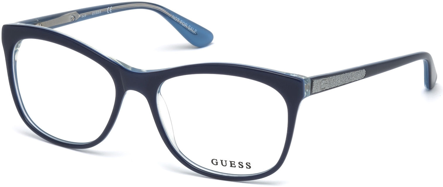 Guess GU2619 Cat Eyeglasses 090-090 - Shiny Blue