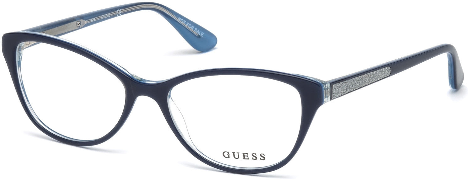 Guess GU2634 Cat Eyeglasses 090-090 - Shiny Blue
