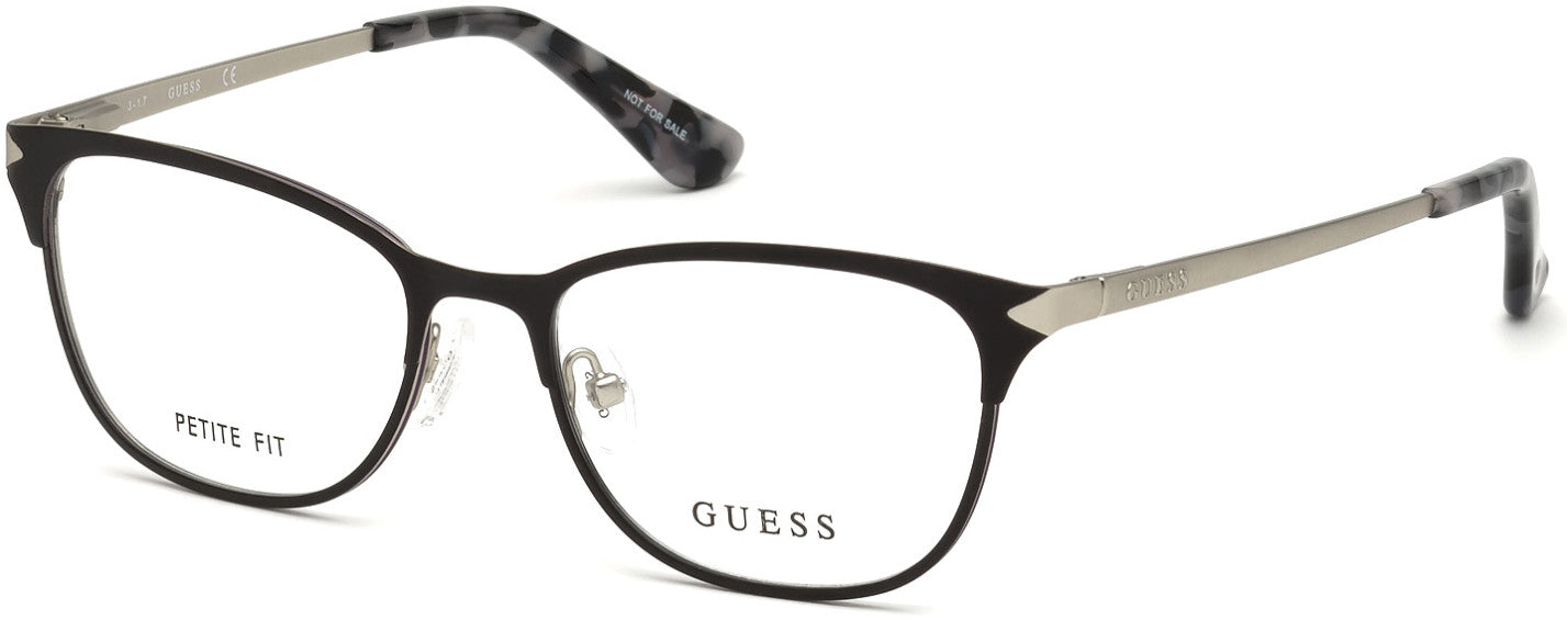 Guess GU2638 Square Eyeglasses 005-005 - Black