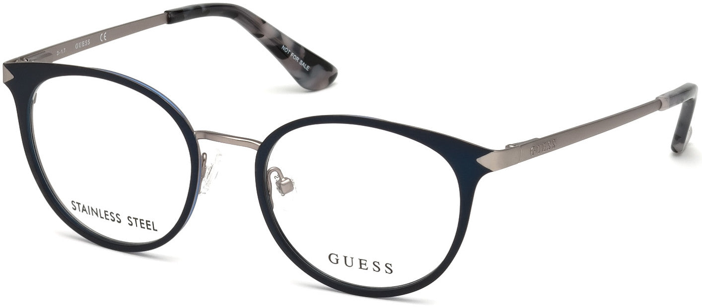 Guess GU2639 Round Eyeglasses 092-092 - Blue/other