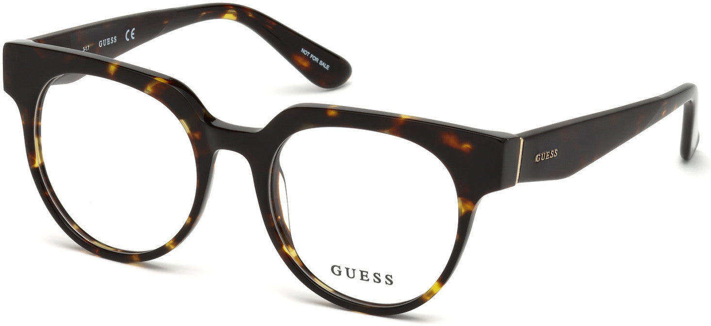 Guess GU2652 Geometric Eyeglasses 052-052 - Dark Havana