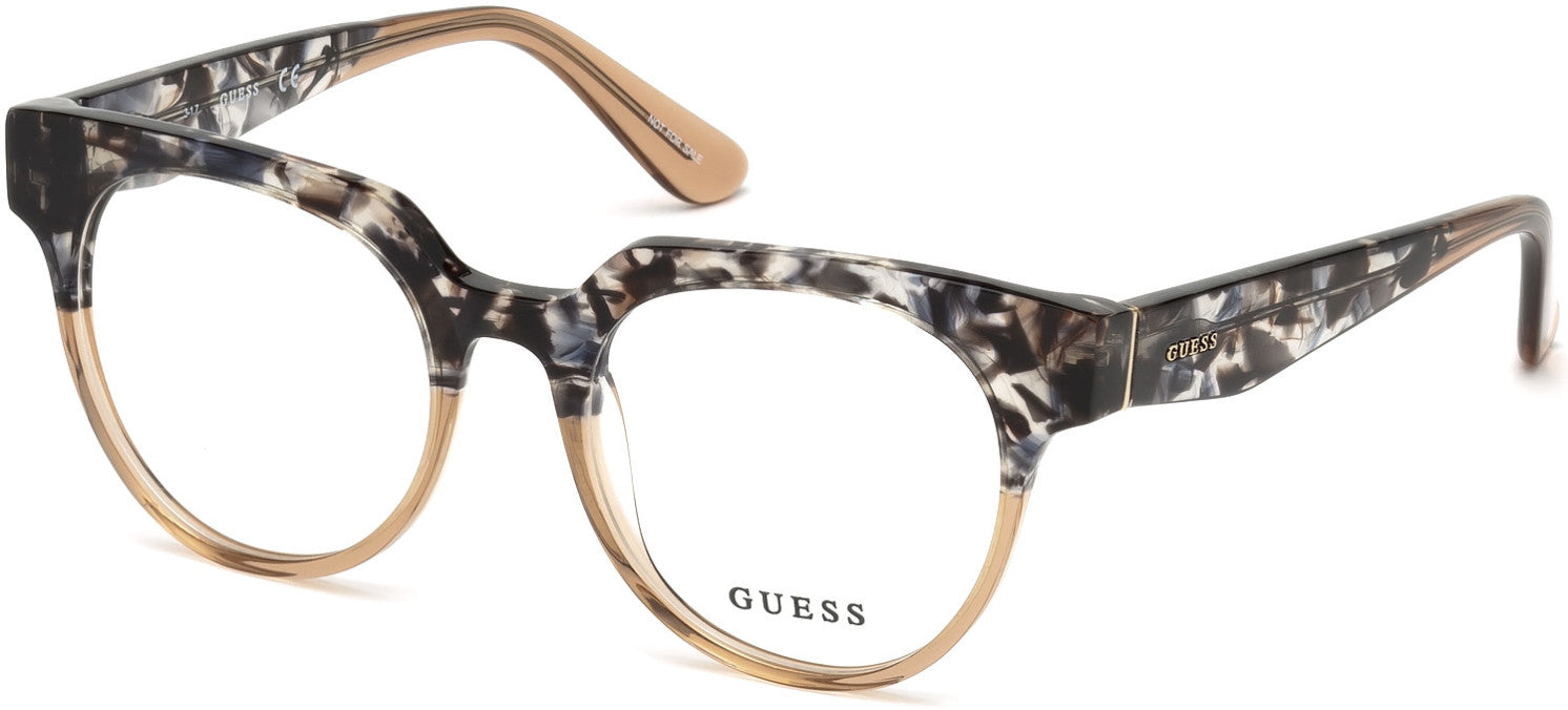 Guess GU2652 Geometric Eyeglasses 056-056 - Havana/other