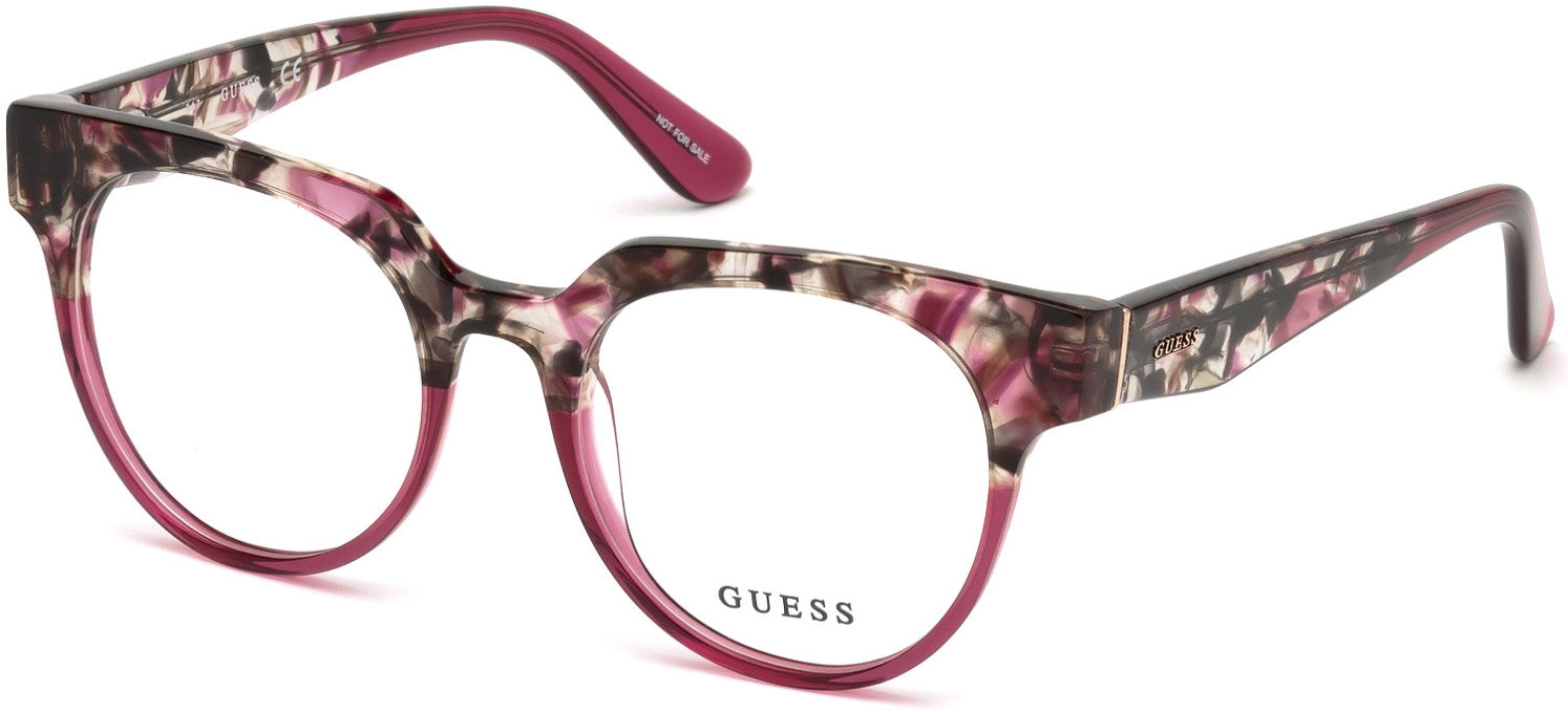Guess GU2652 Geometric Eyeglasses 074-074 - Pink /other