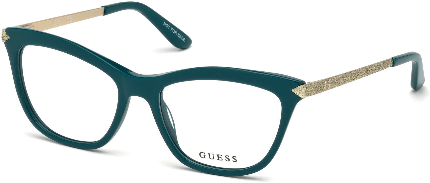 Guess GU2655 Cat Eyeglasses 084-084 - Shiny Light Blue