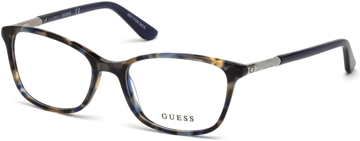 Guess GU2658 Rectangular Eyeglasses 092-092 - Blue
