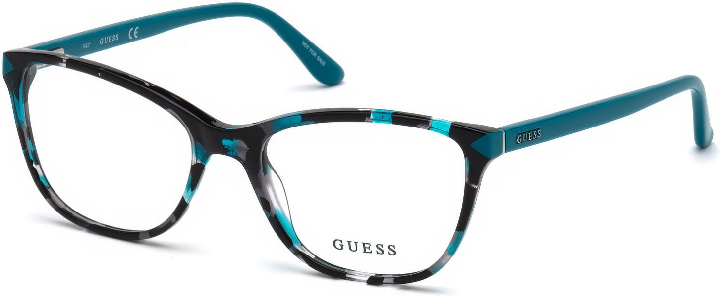 Guess GU2673 Geometric Eyeglasses 089-089 - Turquoise