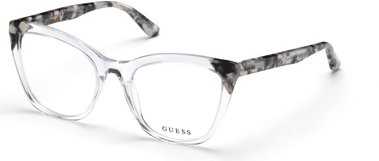 Guess GU2674 Cat Eyeglasses 027-027 - Crystal