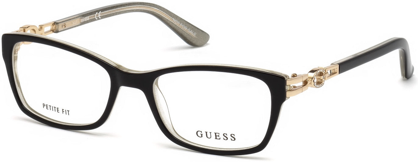 Guess GU2677 Geometric Eyeglasses 001-001 - Shiny Black