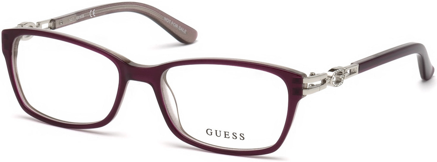 Guess GU2677 Geometric Eyeglasses 083-083 - Violet