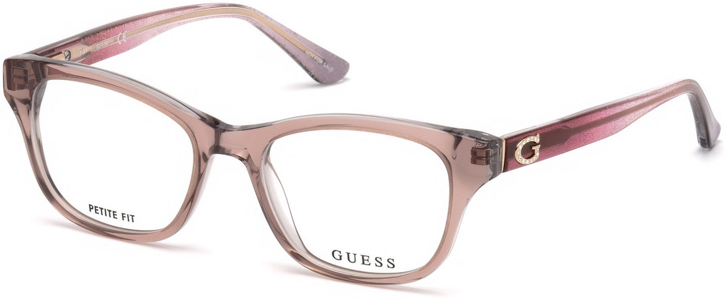 Guess GU2678 Geometric Eyeglasses 059-059 - Beige