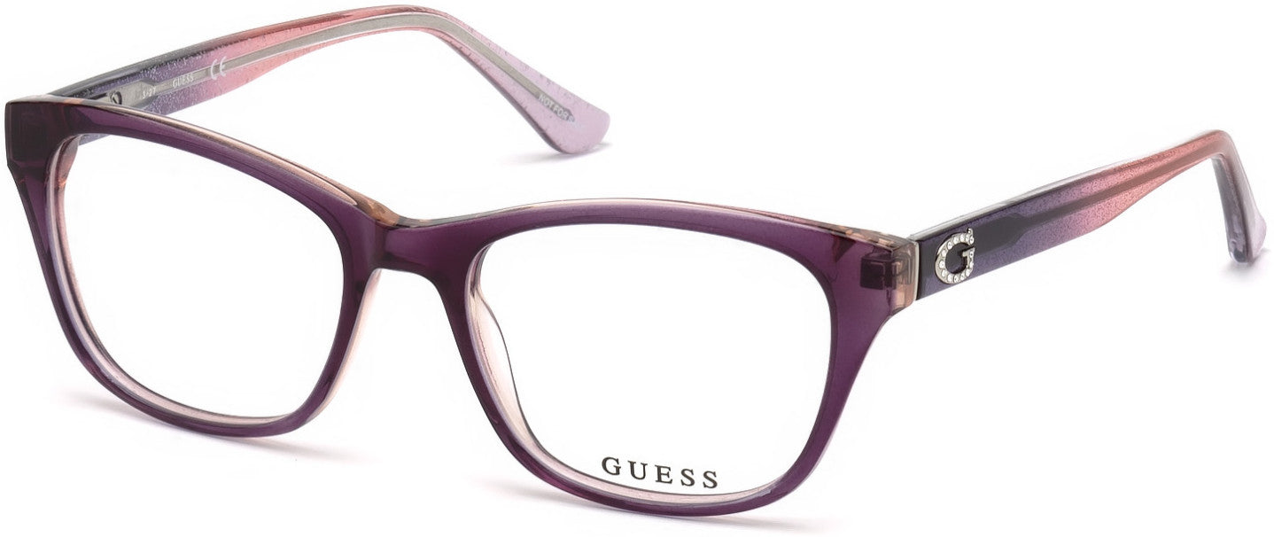 Guess GU2678 Geometric Eyeglasses 083-083 - Violet