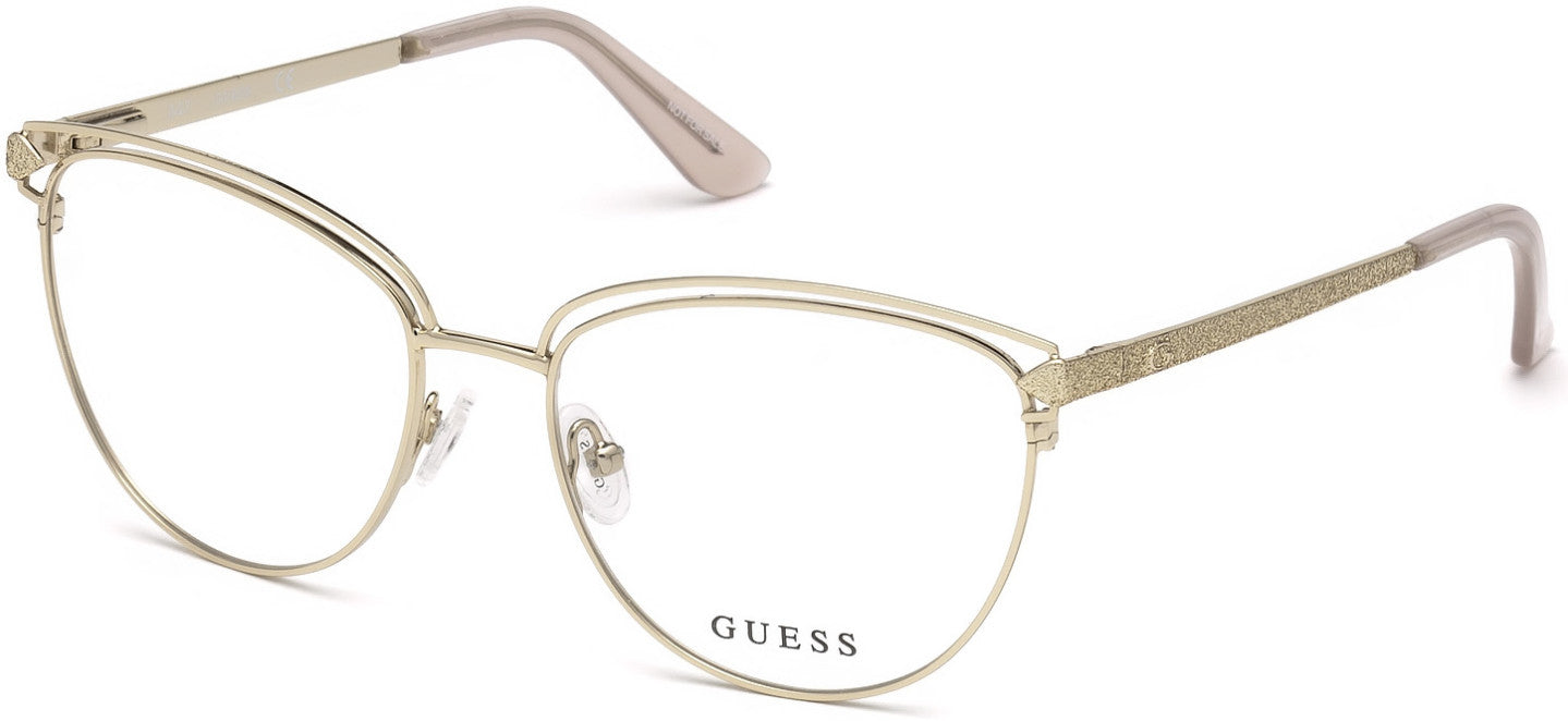 Guess GU2685 Pilot Eyeglasses 032-032 - Pale Gold
