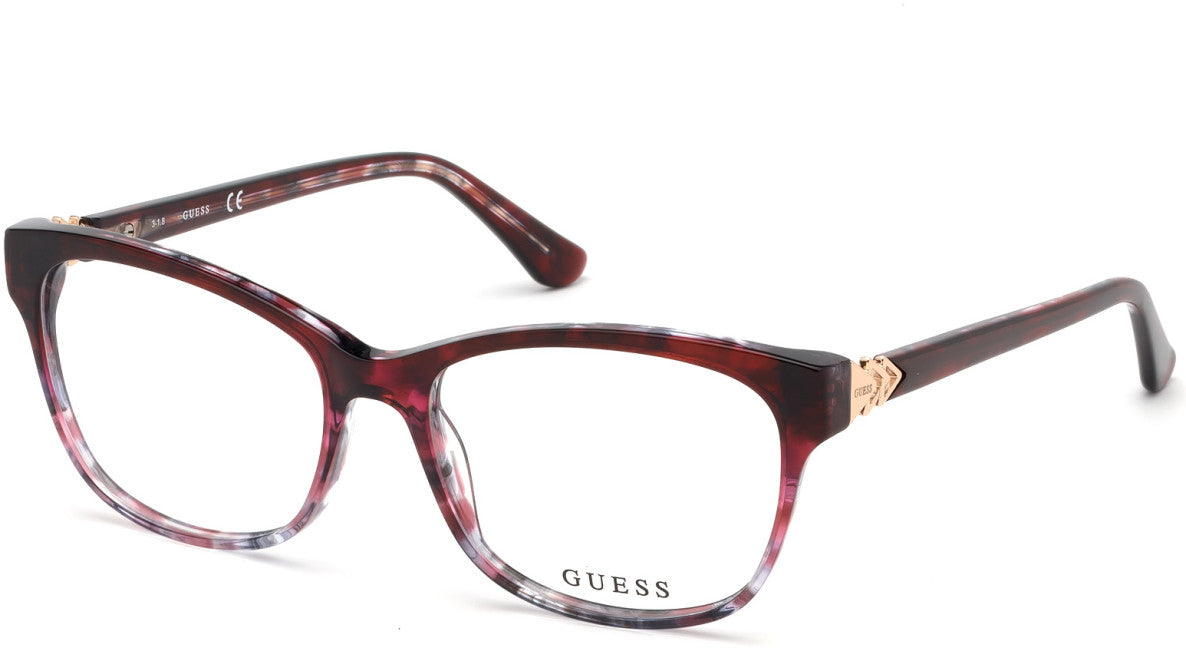 Guess GU2696 Geometric Eyeglasses 074-074 - Pink 