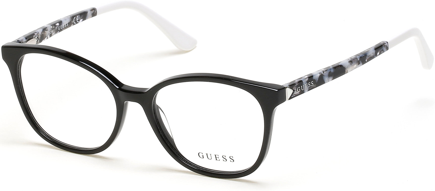 Guess GU2698 Butterfly Eyeglasses 004-004 - Black/white