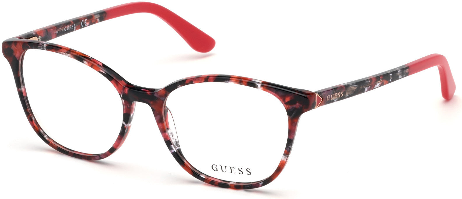 Guess GU2698 Butterfly Eyeglasses 074-074 - Pink 