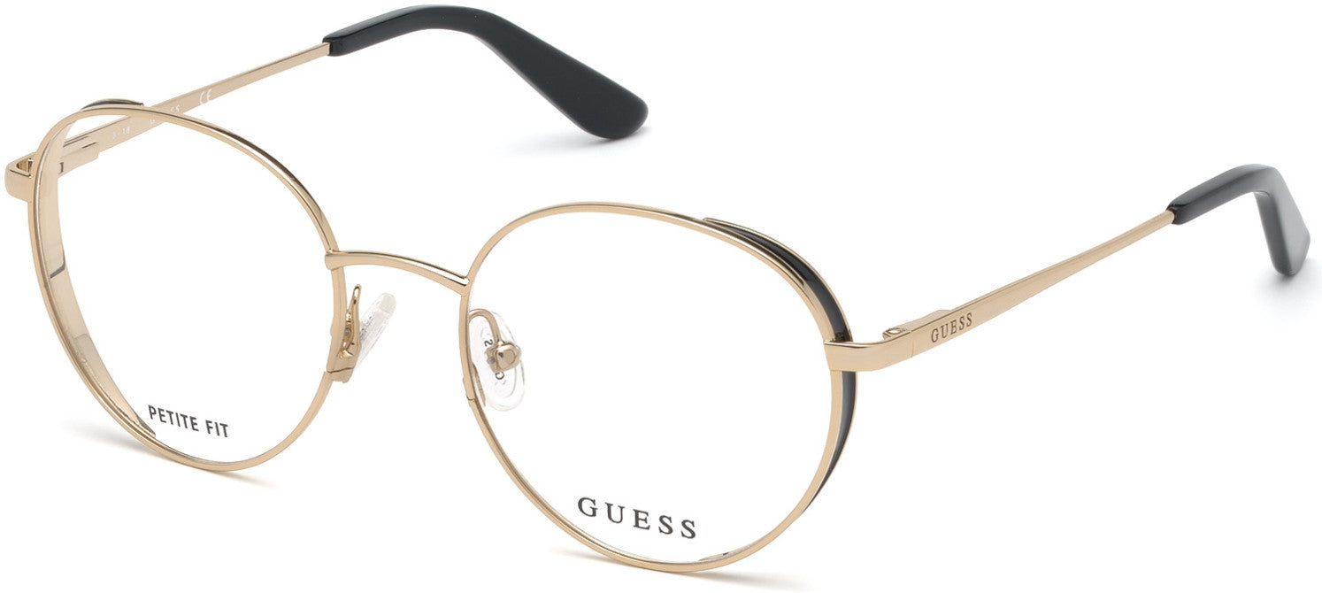 Guess GU2700 Round Eyeglasses 032-032 - Pale Gold