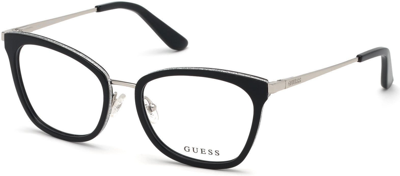 Guess GU2706 Geometric Eyeglasses 001-001 - Shiny Black
