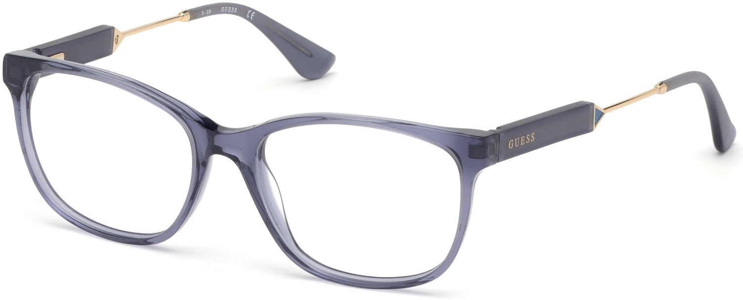 Guess GU2717-F Geometric Eyeglasses 090-090 - Shiny Blue
