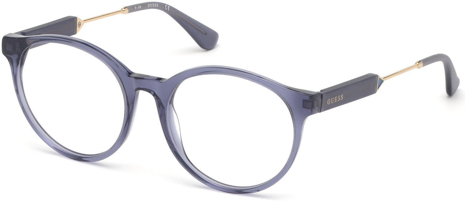 Guess GU2719 Round Eyeglasses 090-090 - Shiny Blue