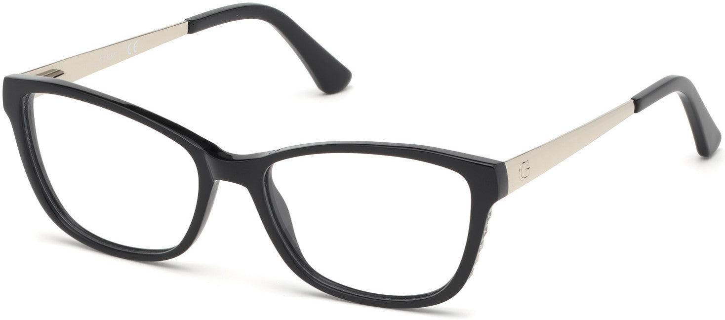 Guess GU2721 Geometric Eyeglasses 001-001 - Shiny Black