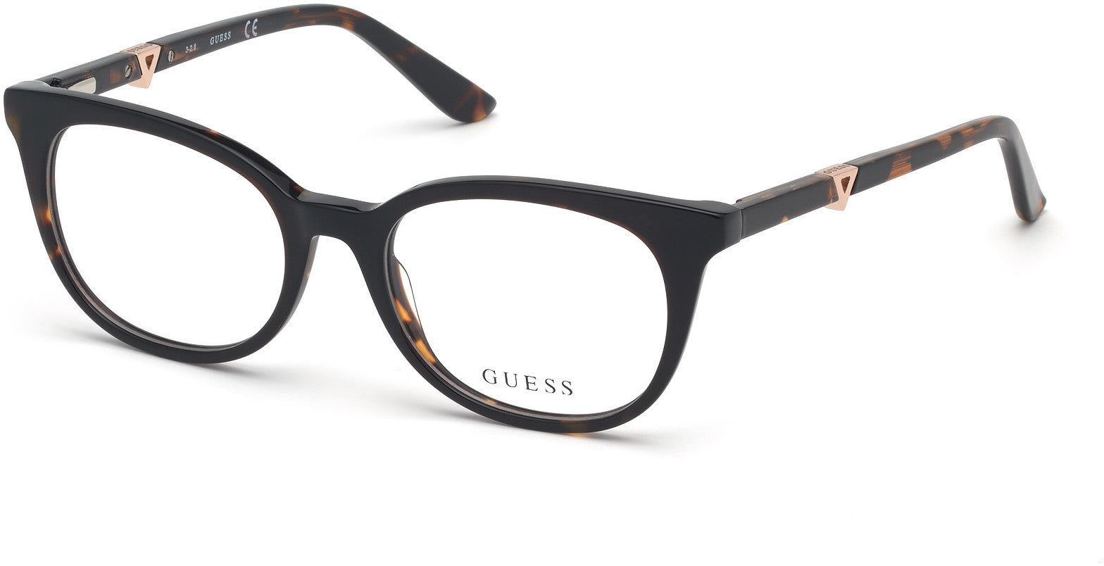 Guess GU2732-F Geometric Eyeglasses 052-052 - Dark Havana