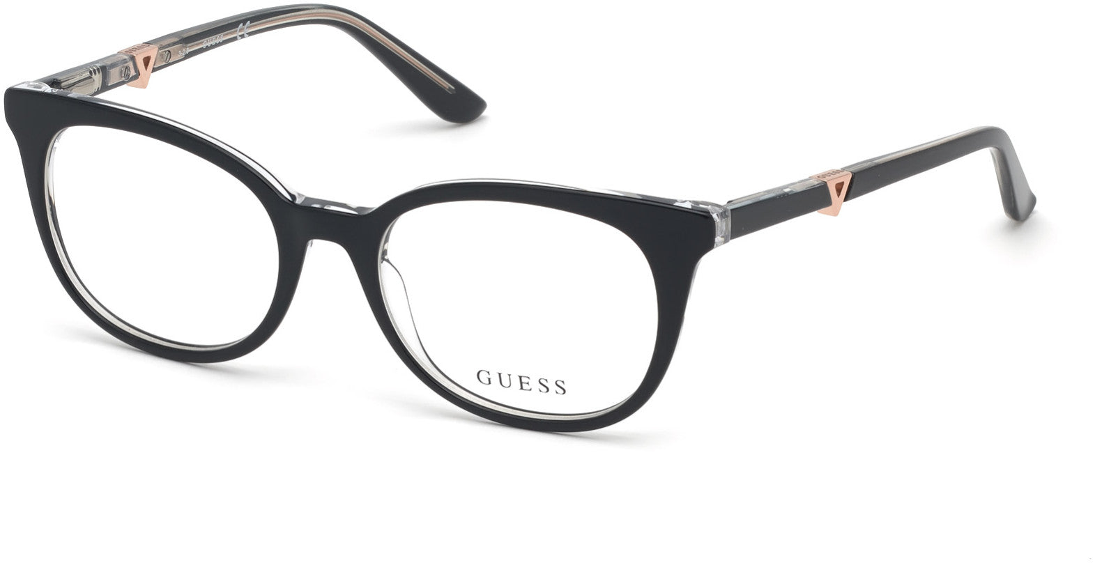 Guess GU2732 Geometric Eyeglasses 001-001 - Shiny Black