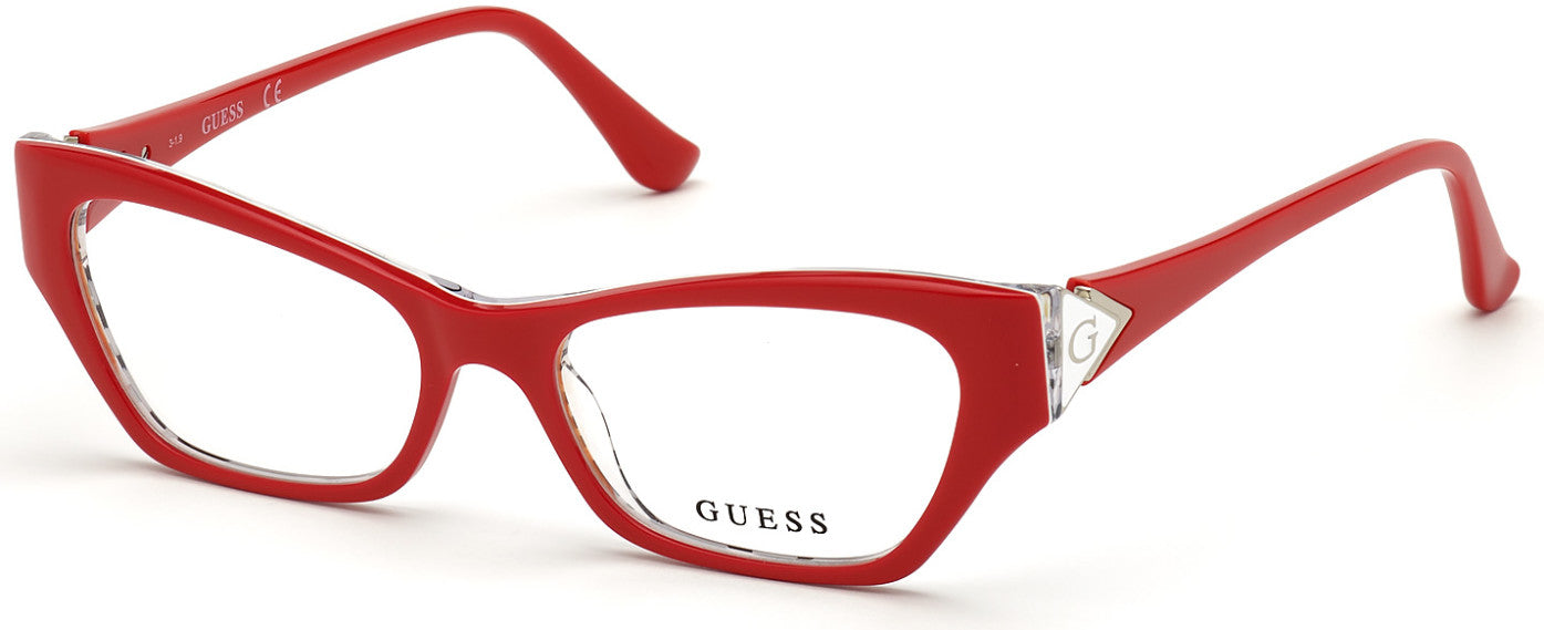 Guess GU2747 Cat Eyeglasses 066-066 - Shiny Red