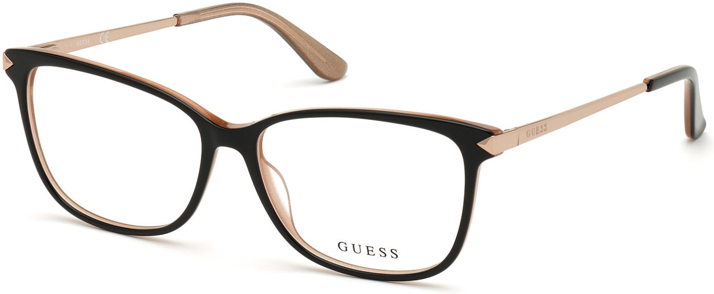 Guess GU2754 Rectangular Eyeglasses 001-001 - Shiny Black