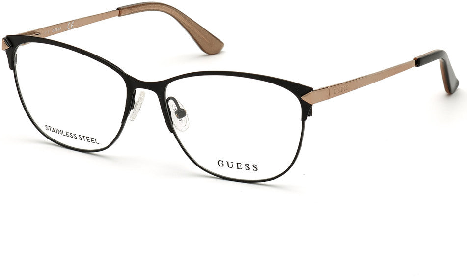 Guess GU2755 Browline Eyeglasses 002-002 - Matte Black